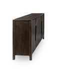Colson - Mango Wood 4 Door Cabinet - Coffee Brown