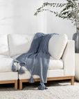 Veda - TC Throw - Sea Fog Blue