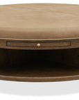 Cashiers - Cocktail Ottoman - Chestnut / Vintage Ecru