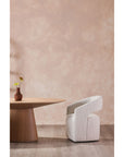Barrow - Rolling Dining Chair - White Mist