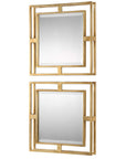 Allick - Square Mirrors (Set of 2) - Gold