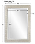 Porcius - Antiqued Mirror - Silver