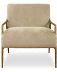 Kashmir - Aged Gold Accent Chair