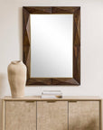 Diamond In The Rough - Wood Mirror - Gold / Woodtone