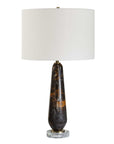 Dames - Dark Marble Table Lamp - Black / Brown