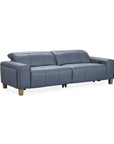 Alea - Leather Power Recliner Sofa - Blue