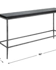 Crescendo - Concrete Console Table - Black