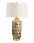 Schneider - Glazed Table Lamp - Brown / Beige