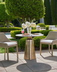 Midsummer - Indoor-Outdoor Bistro Table - Brass