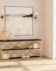 Melange - Giles Console Table - Dark Brown
