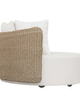 Sunset - Outdoor Round Swivel Day Bed - White