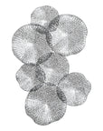 Ripley - Pewter Metal Wall Art - Pearl Silver