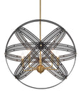 Spherical - 5 Light Pendant - Black