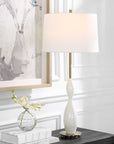 Annora - Glossy Table Lamp - White
