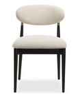 Moxie - Armless Dining Chair (Set of 2) - Black / Off White