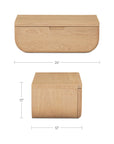 Hettie - Floating Nightstand - Natural / Brown