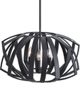 Thales - Geometric 3 Light Pendant - Black
