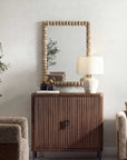 Harriet - Spindle Mirror - Warm Ivory