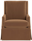 Curated - Jocelyn Swivel Glider Chair - Dark Brown