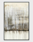 Steam - 48" x 72" Painting Art by Buddy Whitlock - Gray