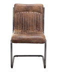 Ansel - Leather Dining Chair (Set of 2) - Grazed Brown