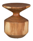 Lynx - Hourglass Accent Table - Dark Brown