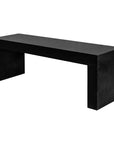 Lazarus - Outdoor Bench - Black