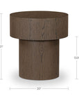 Corey - Side Table - Dark Brown