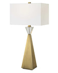 Arete - Modern Brass Table Lamp - Gold