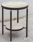 Dauntless - Side Table - Travertine
