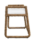 Araiza - Fabric Bench - Brown / White