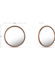 Alcott - Round Accent Mirror Large - Walnut
