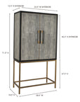 Mako - Bar Cabinet - Gray