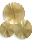 Cymbalic - Round Brass Wall Art (Set of 3) - Brass
