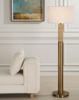 Knox - Travertine Floor Lamp