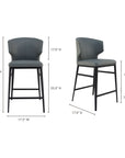 Delaney - Counter Stool - Gray