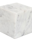 Cora - Cube Tabletop Accent - Purple / White Marble
