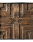 Bryndle - Rustic Wooden Squares (Set of 9) - Dark Brown