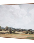 Vast Country - Framed Painting - White