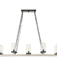 Edgecomb - 10 Light Indoor-Outdoor Chandelier - Black / Gray