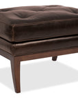CC - Belvedere Tufted Footstool - Dark Brown