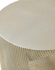 Cassandra - Drum Accent Table - Gold
