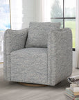 Corben - Swivel Chair - Pearl Silver