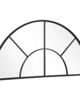 Rousseau - Iron Window Arch Mirror - Black