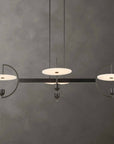 Kyoto - 4 Light Linear LED Chandelier - Black