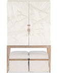 Melange - Dream Weaver Pouf - White