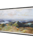 Above The Lakes - Framed Landscape Print - Gray
