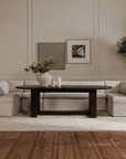 Fable - Slipcover Dining Banquette U-Shape Sectional - Beige