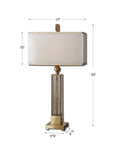 Caecilia - Glass Table Lamp - Amber