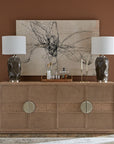 Sonnet - Dining Credenza - Dark Gray / Light Brown